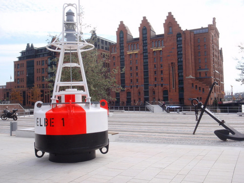 Buoy and Anchor in front  of the Maritimes Museum.